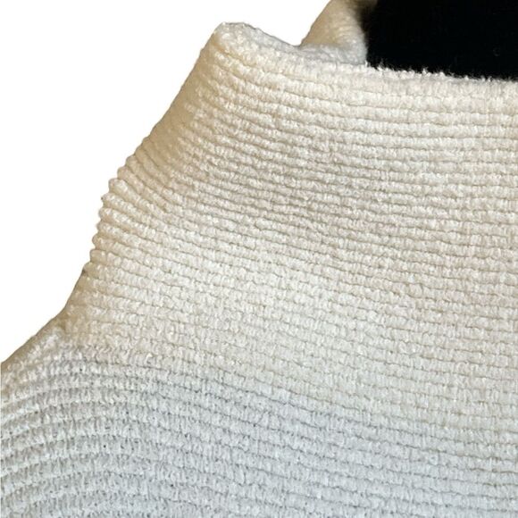 Free People Ottoman Tunic Dress Size Medium Rib Knit Cream Oversized - Picture 10 of 12